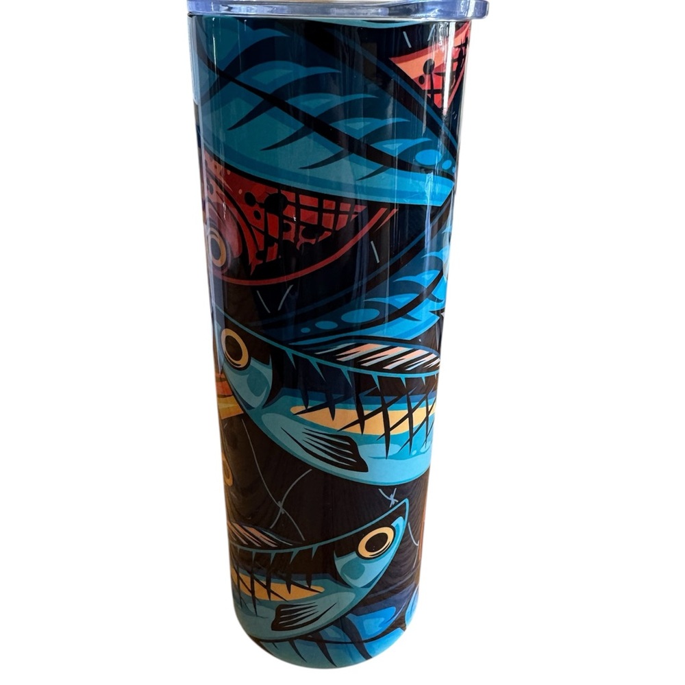 Colorful Fish Lure Design Tumbler